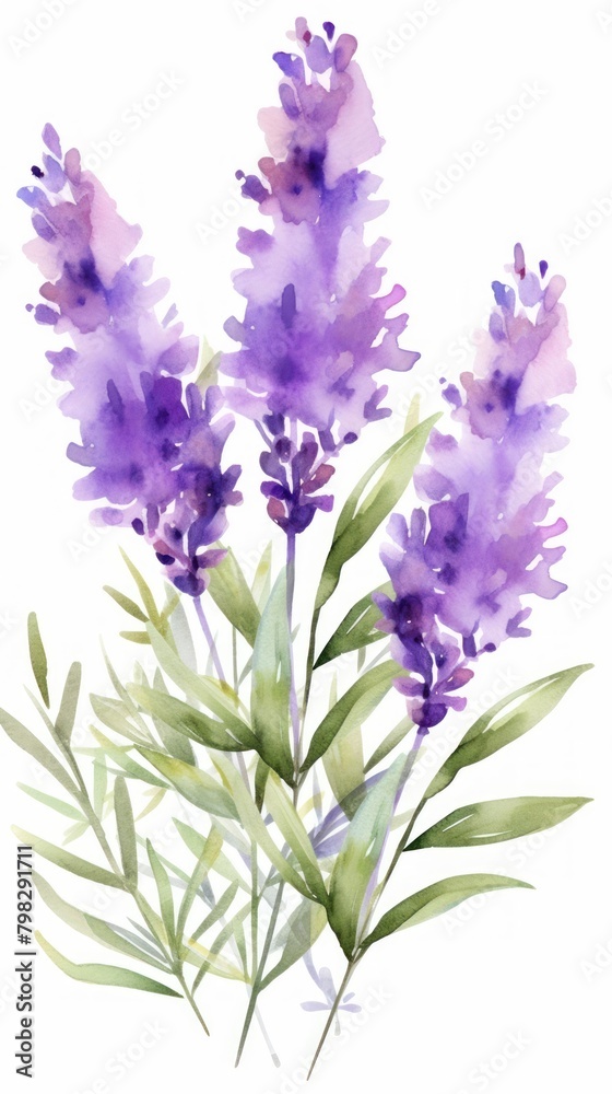 Fototapeta premium Lavender flower blossom purple plant.