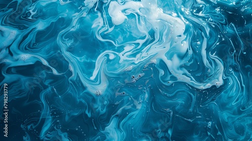 An abstract background image of blue pool water, ideal for various design and texture uses