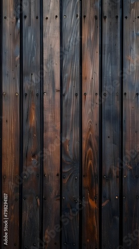 Brown Wood Wall Texture Pattern © Yi_Studio