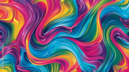 A vibrant dance of swirling colors