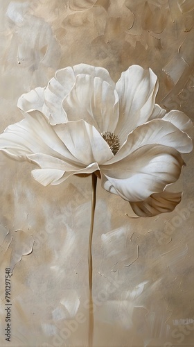 Beautiful Flower Painting  Elegant  Delicate Artwork with Soft Colors