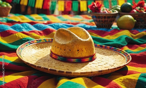 Mexican sombrero cinco de mayo celebration