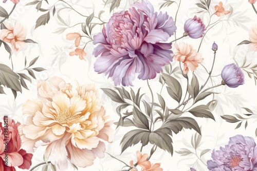 Flower and plant pattern flower backgrounds.