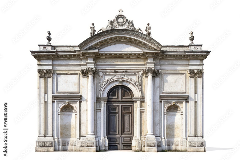 Baroque architecture building white background spirituality. Baroque architecture building white background spirituality.