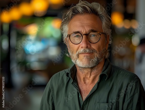 Confident and Friendly Corporate Portrait in Green Shirt