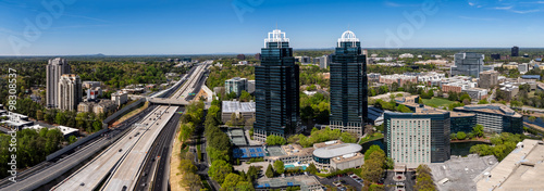 Pano of high rise buildings