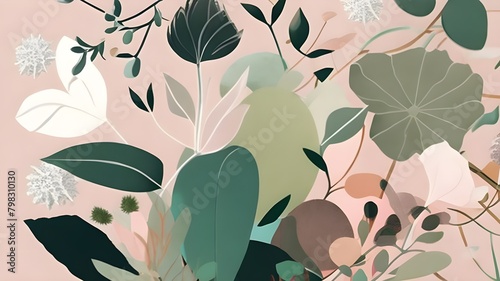 Abstract Botanicals Background