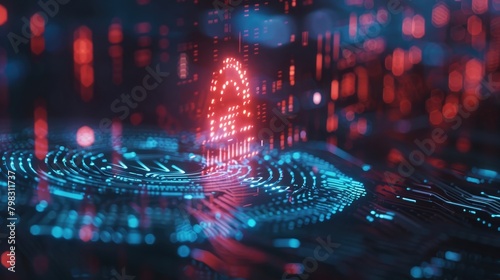 Biometric security AI advancement iris fingerprint scanner lock cyber digital password encryption key safety online scam protection