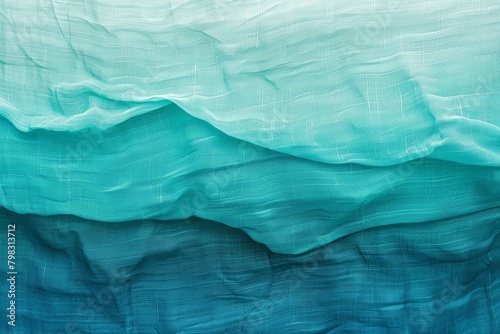 Wallpaper Mural Turquoise Blue Wave: Textured Gradient from Pale to Deep Teal Torontodigital.ca