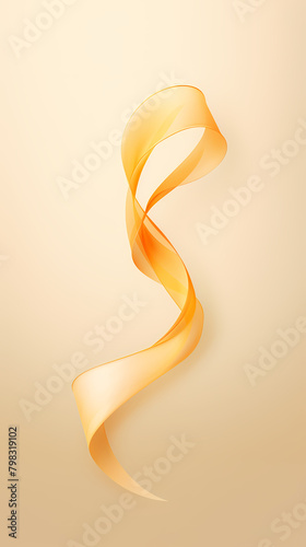 Soft orange ribbon