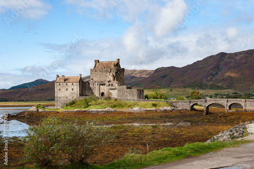 Spectacularly sited reconstructed Medieval castle. Sited on an island  connected by a causeway to the mainland at the head of Loch Duich.