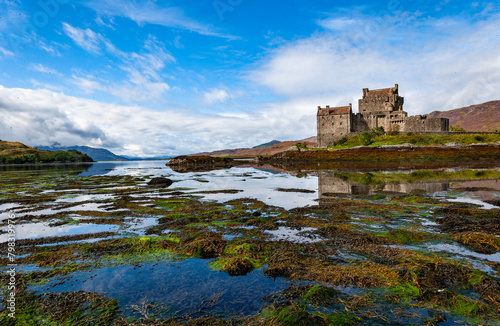 Spectacularly sited reconstructed Medieval castle. Sited on an island, connected by a causeway to the mainland at the head of Loch Duich.