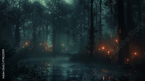 forest in the night © Matheus