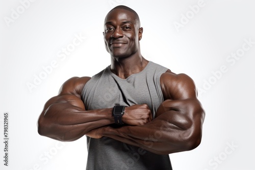 Bicep portrait adult man.