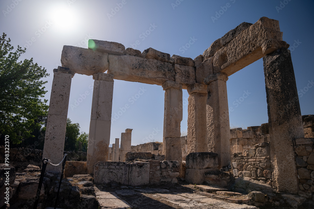 Historical columns, Historical columns from ancient Rome, Antique columns, Historical village from ancient Rome, historical city , ancient city ,