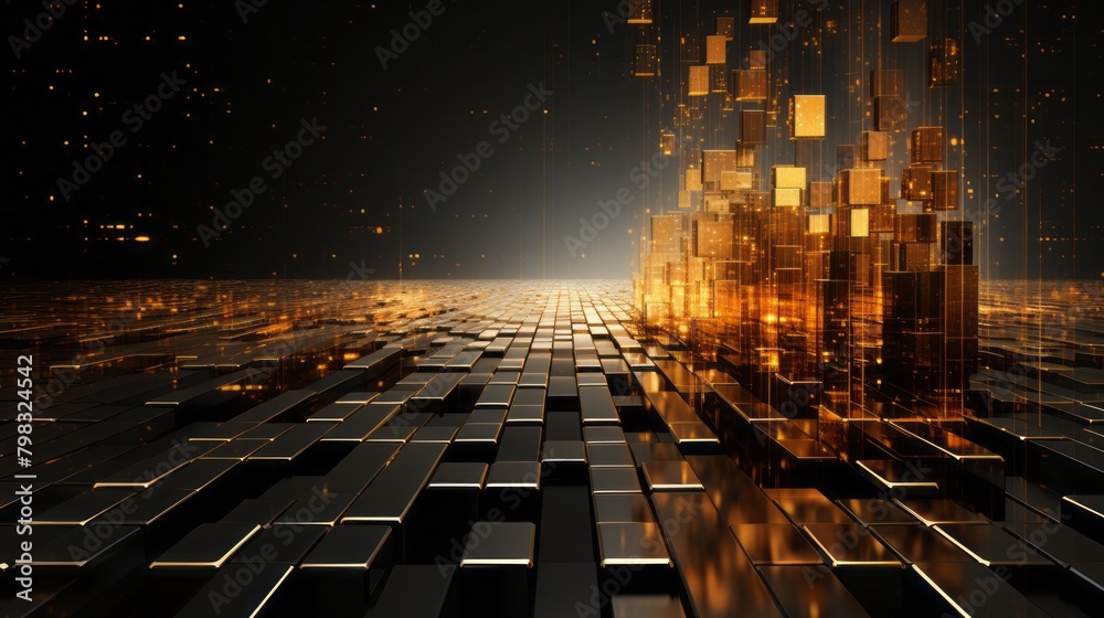 Obraz premium 建造物のデジタル空間イメージ,Generative AI AI画像