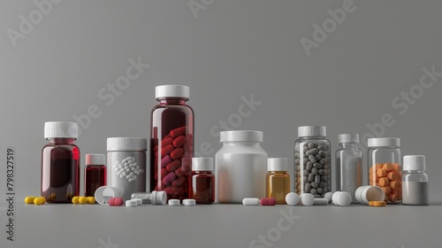 Pharmaceutical Precision A D Rendered Depiction of a Dose Regimen