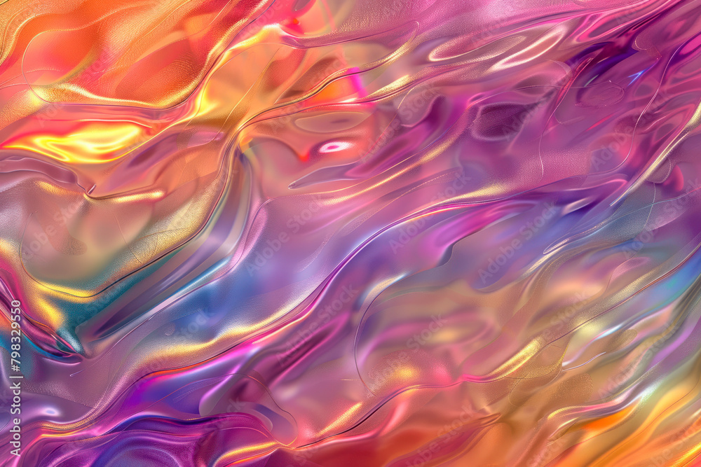 Currents of translucent hues, snaking metallic swirls, and foamy sprays of color.