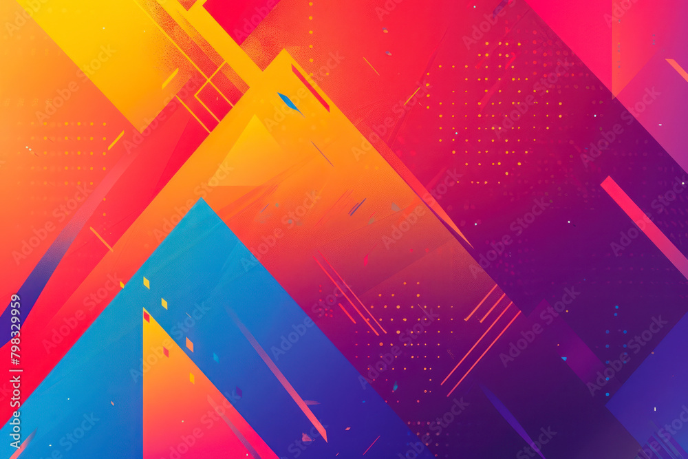 Bright geometric background, vivid background.