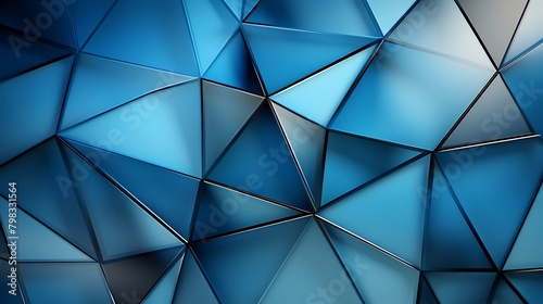 Sky Blue Background with Abstract Geometric Shapes: A Serene and Modern Composition for Creative Designs
