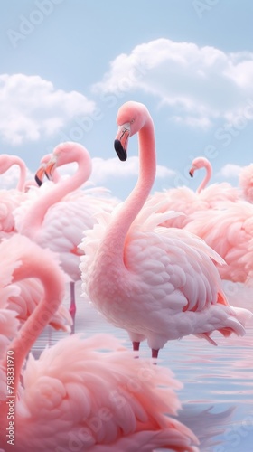 Flamingo animal bird wildlife. © Rawpixel.com