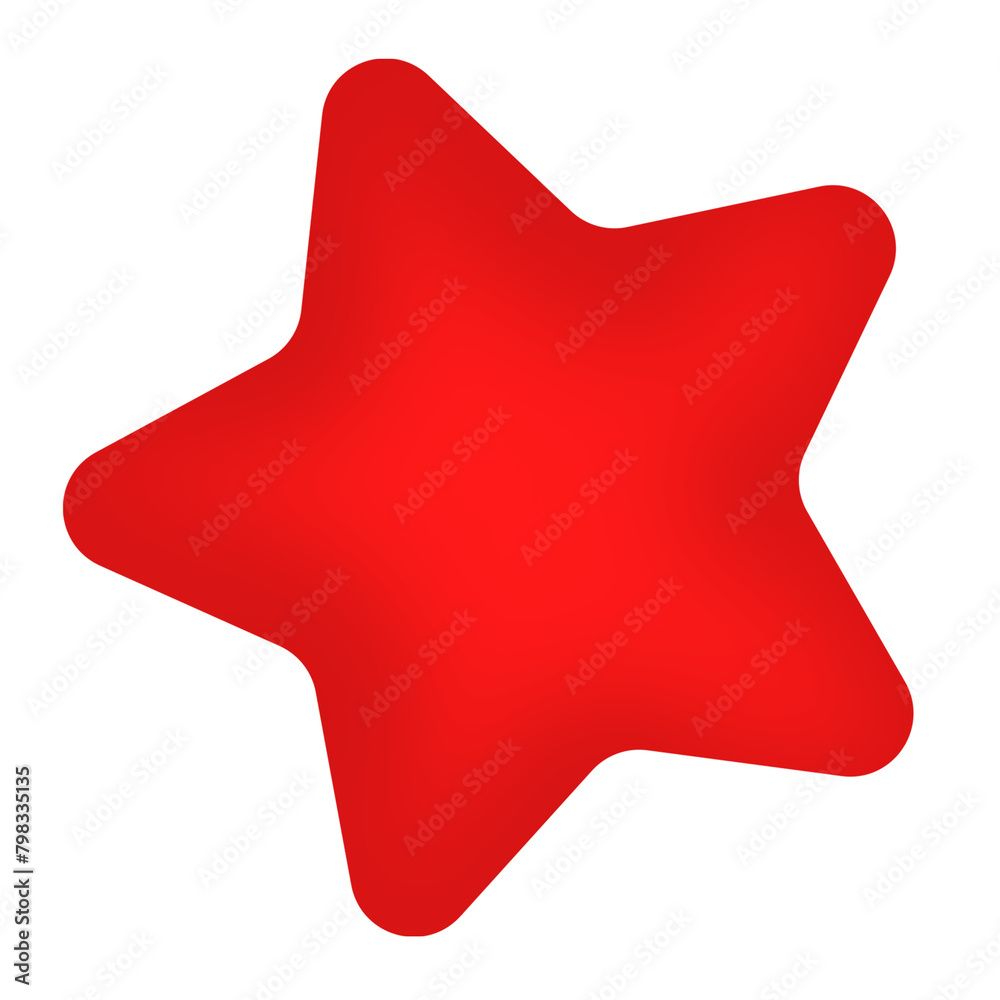 red star icon with shadows and transparent background, stars shape graphic element red star icon with shadows and transparent background, stars shape graphic element