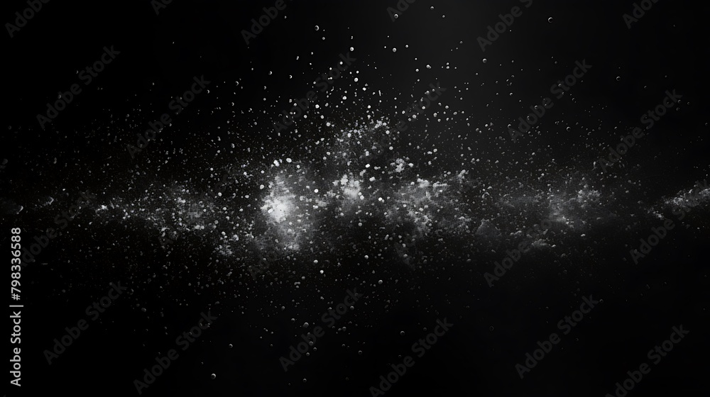 Glimmering Silver Dust Against a Dark Background: Captivating Contrast and Elegance in Minimalist Composition Glimmering Silver Dust Against a Dark Background: Captivating Contrast and Elegance in Minimalist Composition