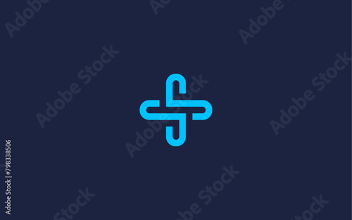 letter ss with plus logo icon design vector design template inspiration