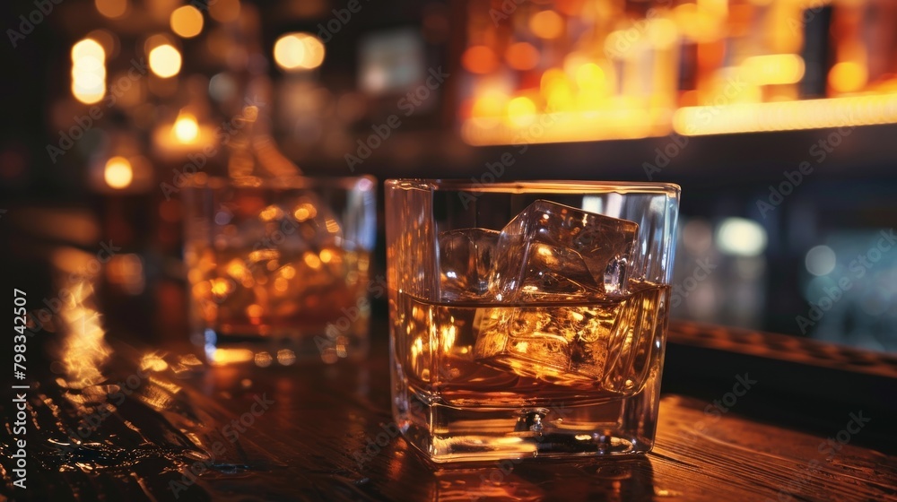 whiskey, for a friendly party in a bar or restaurant. in luxurious style whiskey, for a friendly party in a bar or restaurant. in luxurious style