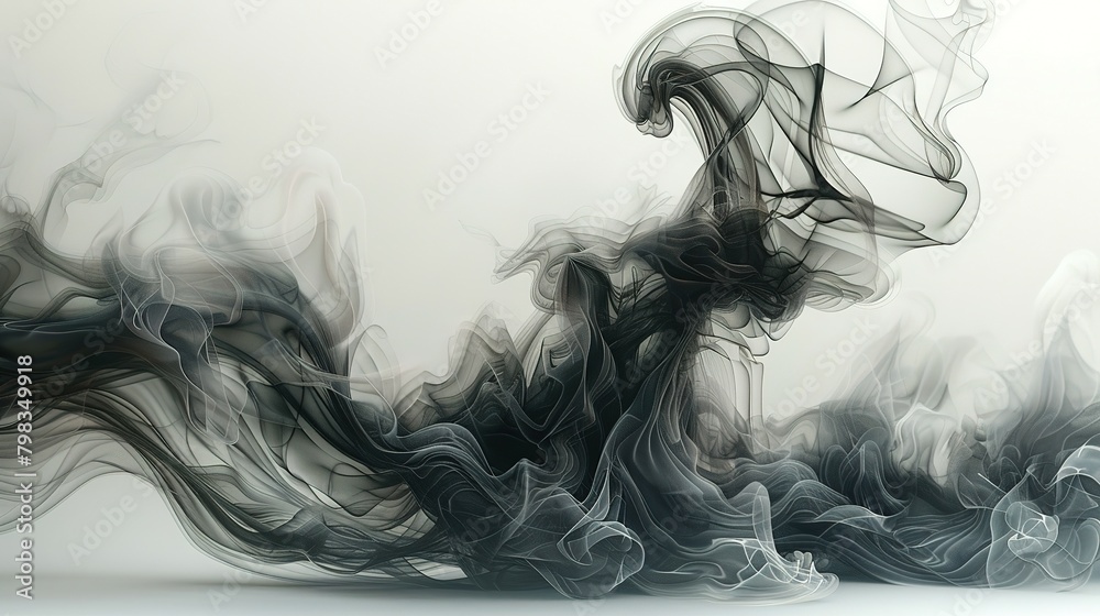 Sinister Simplicity: Cut-Out Form of Black Smoke Sinister Simplicity: Cut-Out Form of Black Smoke