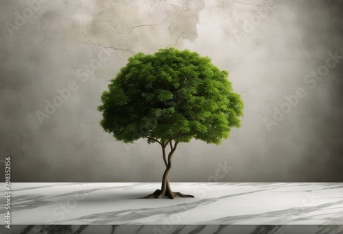 Tree Shadow up splay Product Wall Suitable Presentation Concrete Marble Backdrop Table Background White Mock Texture