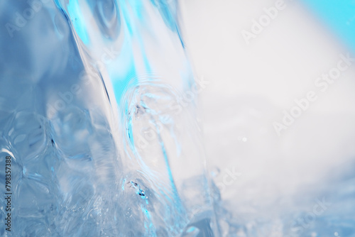 Close up shot of pouring water background