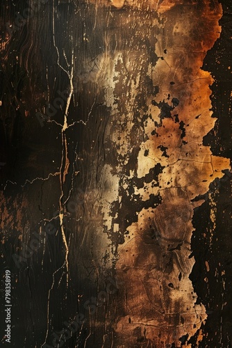 Develop a luxurious abstract design featuring a dark gold