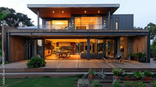 Envision a home design situated in the bayside of Melbourne, Australia, capturing the essence of coastal living