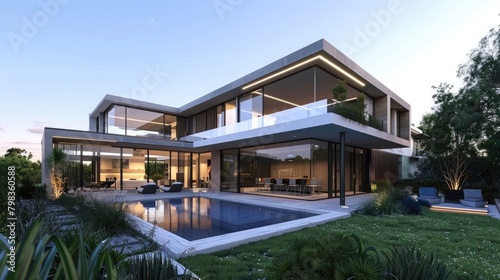 Envision a home design situated in the bayside of Melbourne, Australia, capturing the essence of coastal living © Khalif