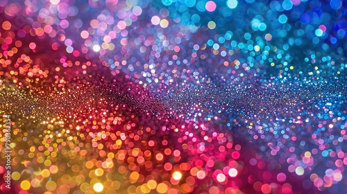 Glitter rainbow colors Seamless background 