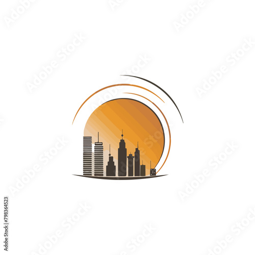 creative and modern civil engineering logo