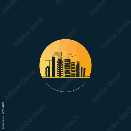 creative and modern civil engineering logo