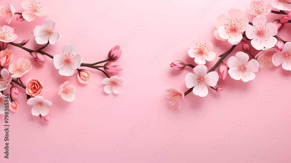 Beautiful pink cherry blossoms Beautiful pink cherry blossoms