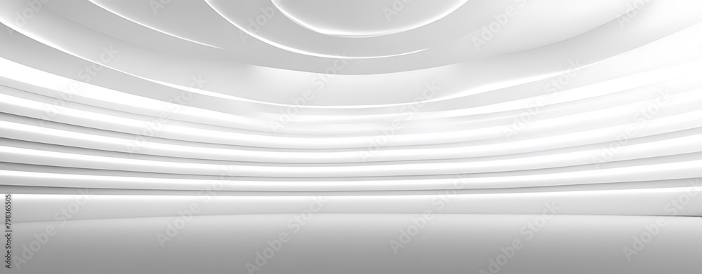 Obraz premium 3D White Interior Background 