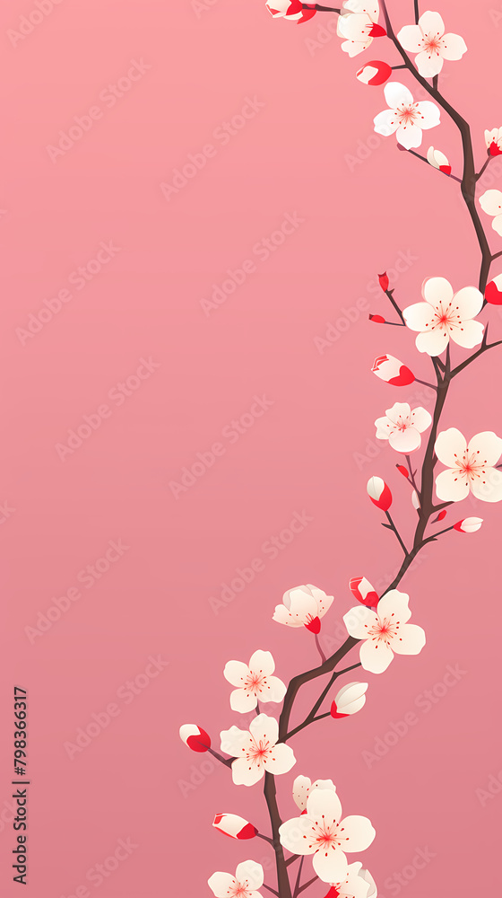 Fototapeta premium Beautiful pink cherry blossoms