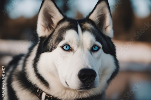  blue husky eyes dog s close shot breed closeup photogenic mammal white collar wise brown canada life native fur siberian difference fighter different wolf eye macro friends fear look dangerous face 