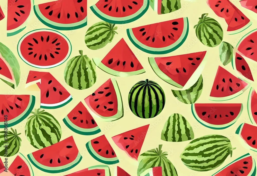 'flat various Slices set icons watermelon yellow style Vivid whole images watermelons applications Background Pattern Icon Vector Logo Design Food Water Summer Isolated Nature' 'flat various Slices set icons watermelon yellow style Vivid whole images watermelons applications Background Pattern Icon Vector Logo Design Food Water Summer Isolated Nature'