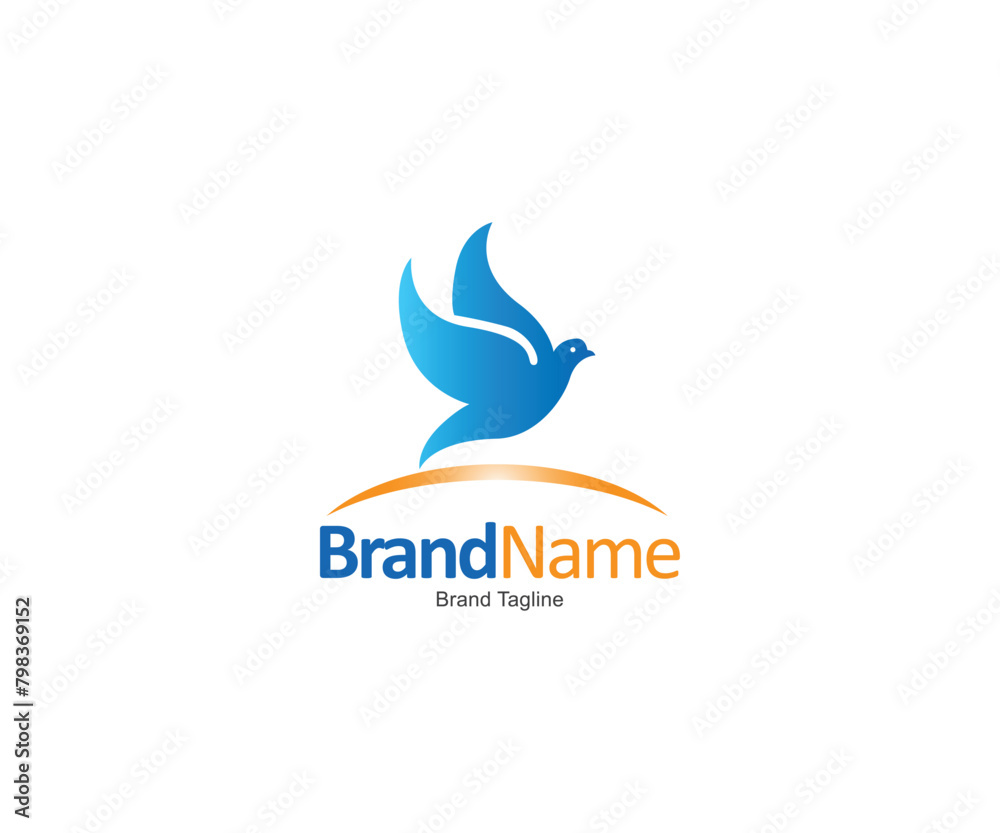 Bird logo icon design template Bird logo icon design template