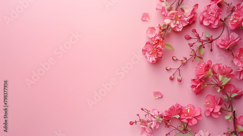 pink blossoms on pink background © Denis Tuev