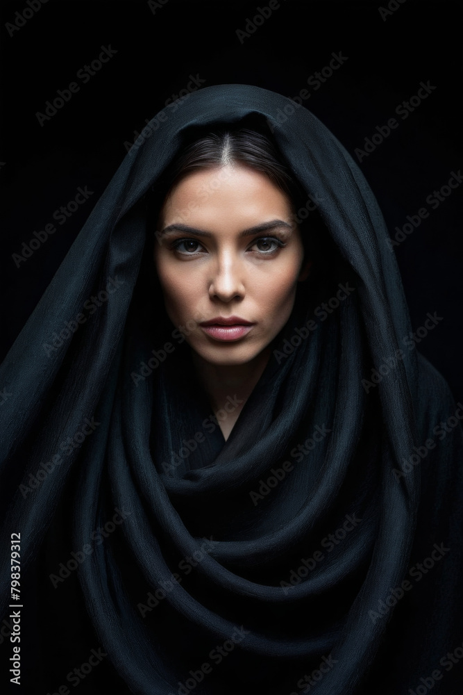 portrait of a woman in a veil portrait of a woman in a veil