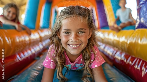 Bouncing Happiness: Kids Cherish Sunny Summer Moments © Jennifer