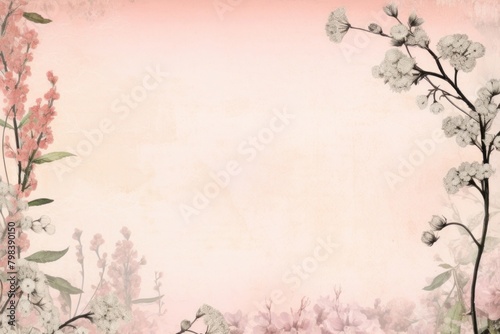 Pink spring border backgrounds flower plant.