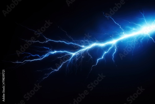 Blue lightning effect background