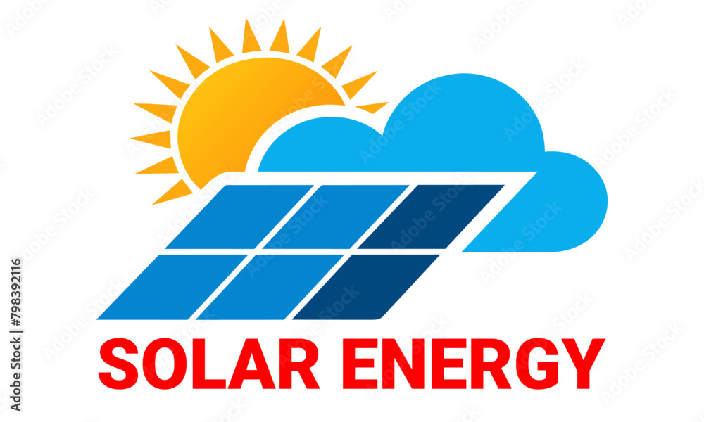 Solar Energy logo art ilustration Modern style (4) Solar Energy logo art ilustration Modern style (4)